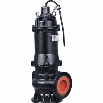 Насос фекальный LEO 100WQ60-9-3 (380В, 3 кВт, 92 м3/ч, H-19 м, d патр.100 мм, до 20%, до 30 мм)
